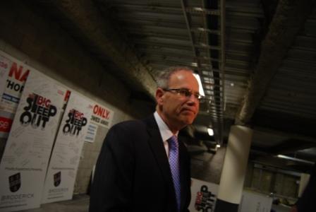 Auckland Mayor Len Brown at the LIFEWISE Big Sleepout